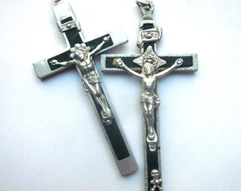 Vintage Nuns Pectoral Crucifixes Priests Cross Scull Crossbones