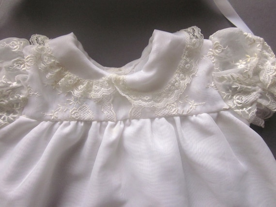 Vintage Infant Lace Christening Gown Set Baptism … - image 5