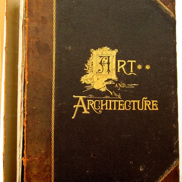 Antique Book Art and Architecture 1893 First Edition