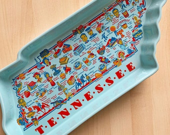 Tennessee Map Casserole: 2 Qt. Stoneware Oven To Table Boxed Baking Dish