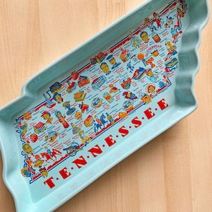 Tennessee Auflauf, 2 qt. Steingutofen zum Tisch, Geschenkverpackung, Tennessee Map Backform