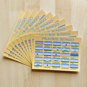 Prairie Bingo Postcards: Plains Art, Set of 10, 6x4.25&quot;