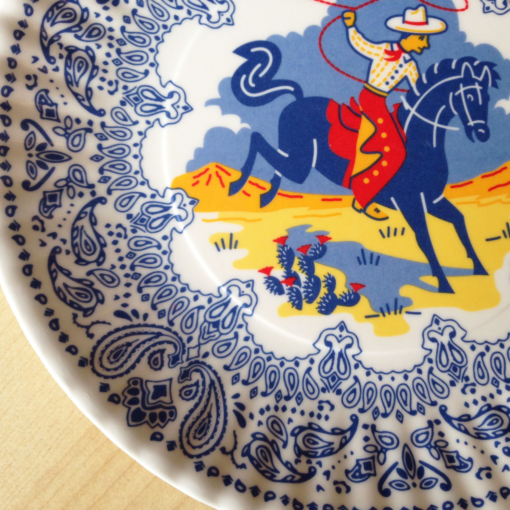 Western Plates 7.5 Set of 4 Melamine Plates Cowboy Etsy