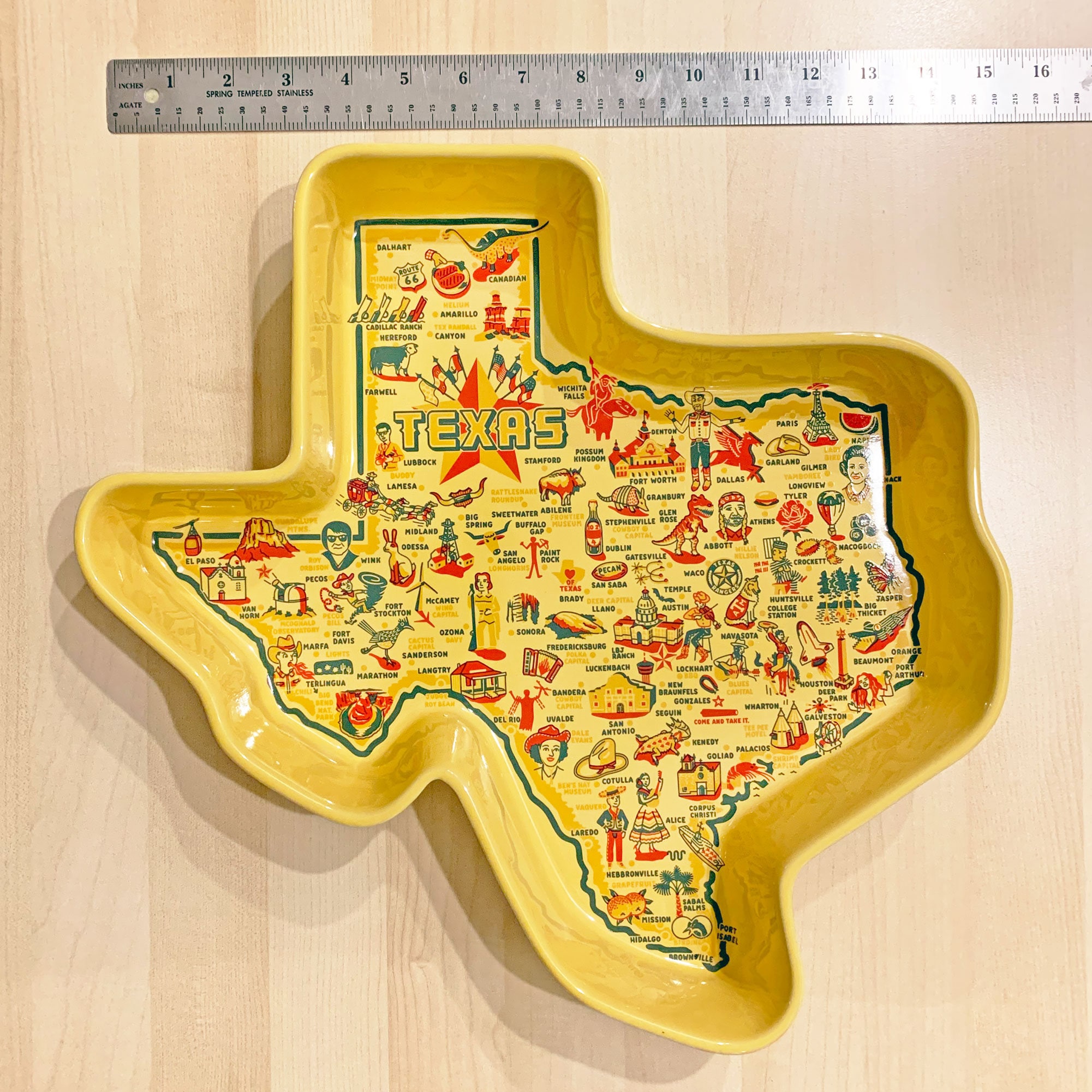 HALL キャセロール テキサスマップキャセロール：2クォートストーンウェアオーブンから