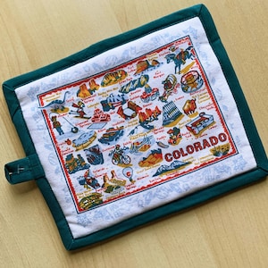 Bloc chauffant Colorado, support pour pot Colorado, bloc chauffant de la carte du CO, coton avec poche