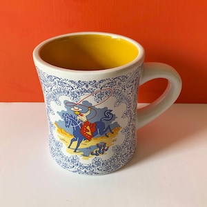 Cowboy Mug, Stoneware 12 oz Mug, Cowboy Diner Mug, Wetern Coffee Mug