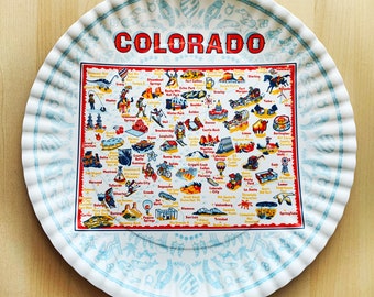 Colorado Platter, 16" Round Melamine Serving Tray