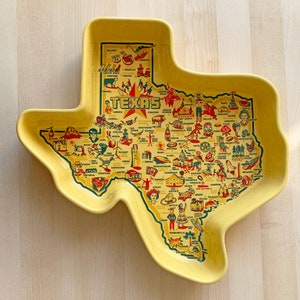 Texas-braadpan - grote ovenschaal van steengoed, 2 kwart gallon, Texas Map ovenschaal