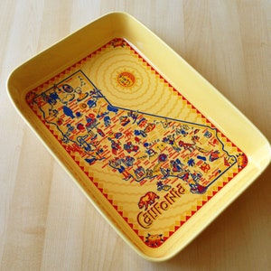 Cocotte California, 3 pintes Grès, cocotte du four à la table, coffret cadeau, plat de cuisson carte de la Californie