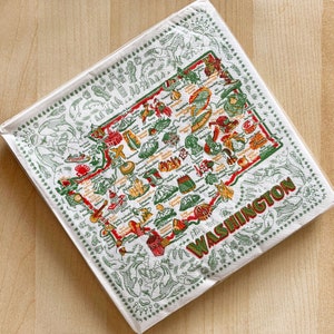 Servettenset Washington, 20 papieren servetten per set, servettenset Washington Map