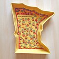 Minnesota Casserole, Stoneware, 2-quart, Gift-Boxed, MN Hot Dish Map Baking Dish