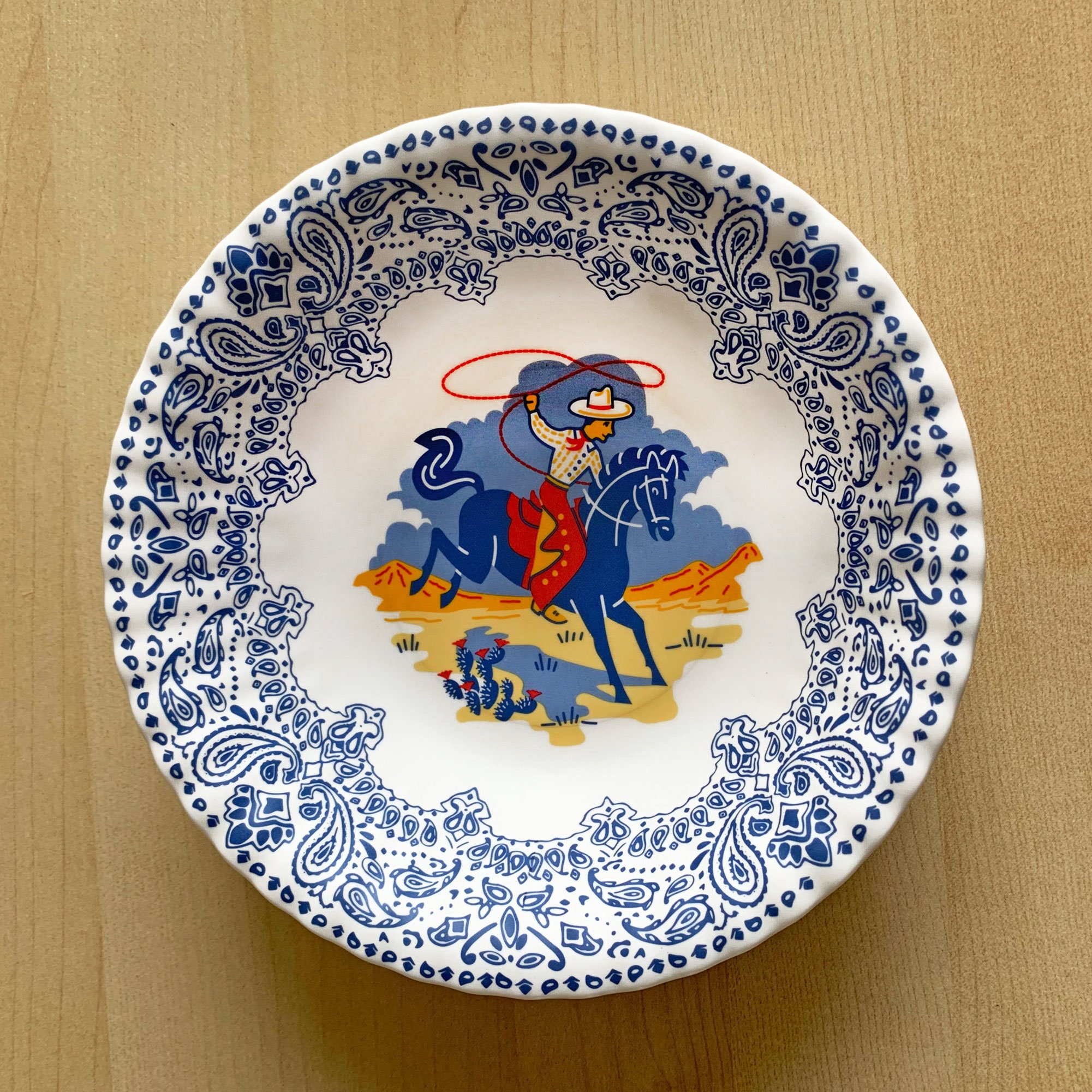 Cowboy Bowl, 7" Melamine Bowl