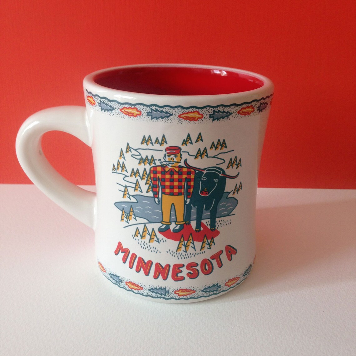 Minnesota Mug Paul Bunyan Mug Minnesota Diner Mug Minnesota Etsy