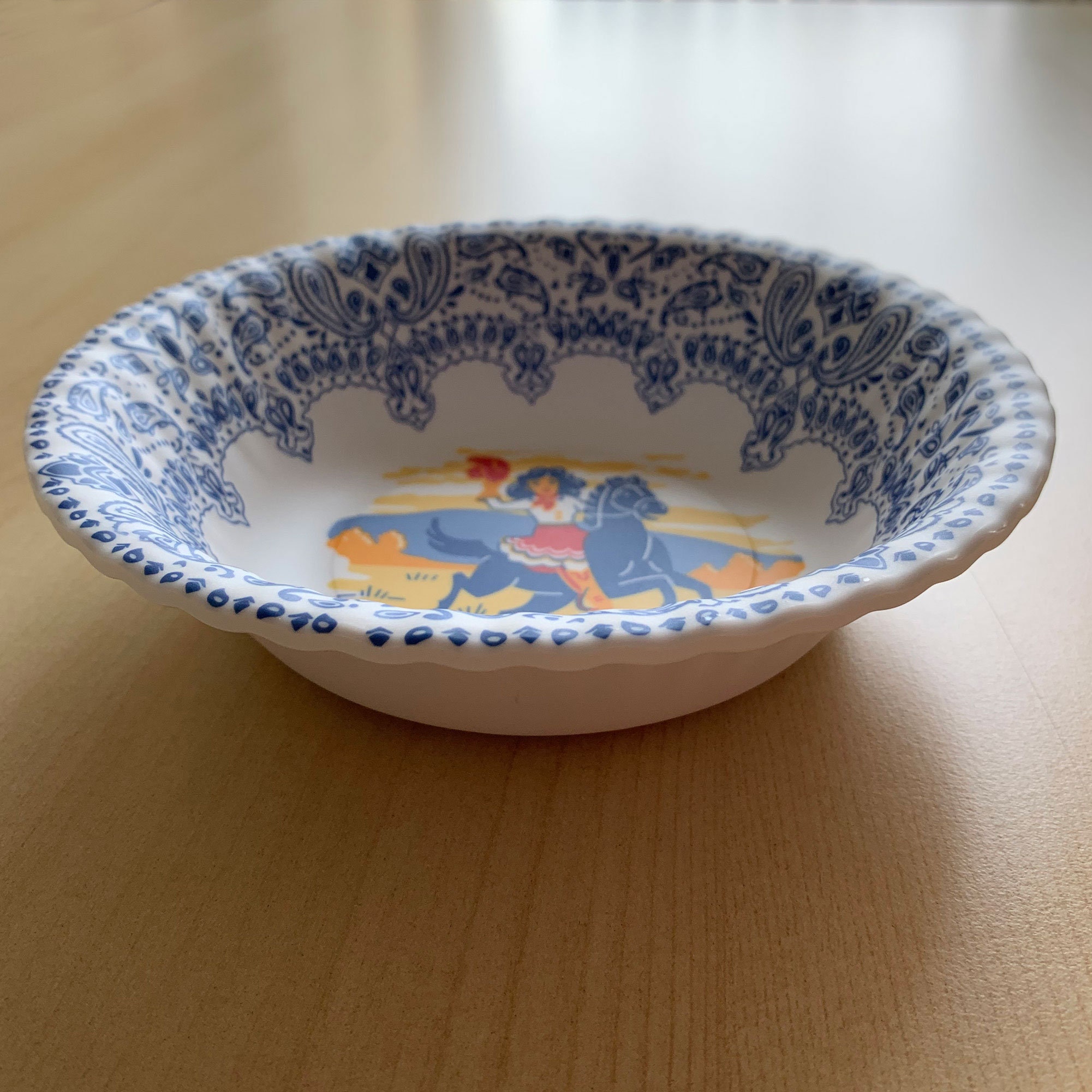 Cowboy and Cowgirl Bowls, 2 each, 7&quot; Melamine Bowls, Set of 4