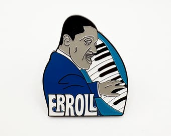 Erroll Garner Jazz Piano Enamel Pin – Misty Pianist Vintage Music Gift