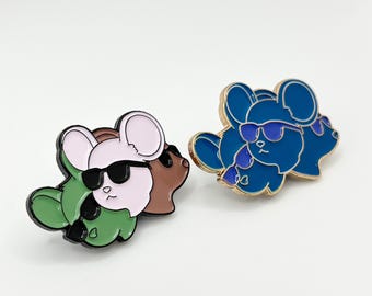 Three Blind Mice Jazz Enamel Pin Duo – Blue Note and In a Mist Gift
