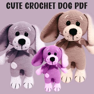 Crochet Puppy Pattern: Amigurumi Dog PDF Tutorial (Digital Download)