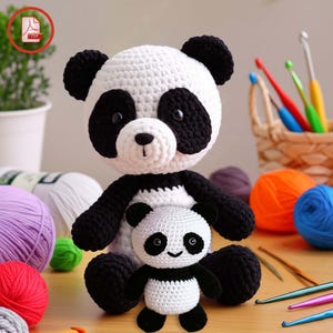 Crochet Baby Panda Amigurumi Pattern: Easy PDF Tutorial (9in Tall)