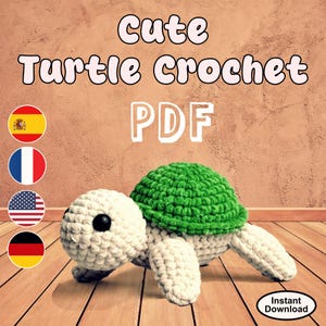 Amigurumi Turtle Crochet Pattern: Easy Plushie Tutorial (PDF Download)