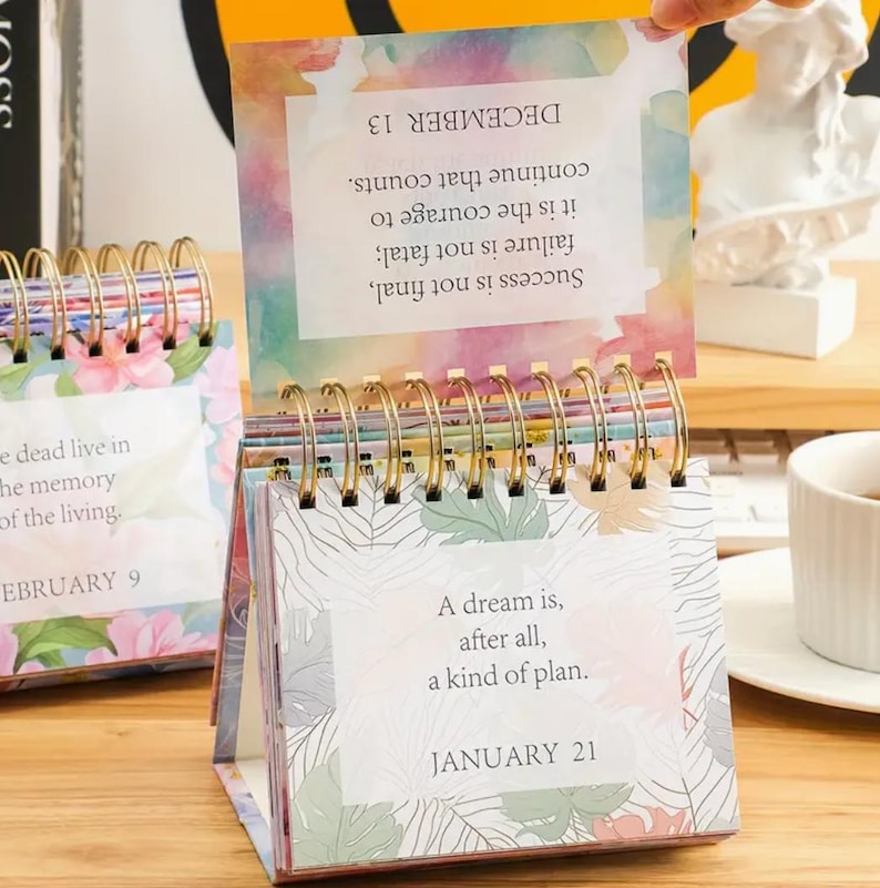2025 Daily Inspirational Desk Calendar Positive Affirmations