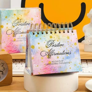 2025 Daily Inspirational Desk Calendar – Positive Affirmations & Motivational Quotes – Page-a-Day Flip Design