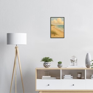 Coastal Dunes Beach Print – Minimalist Ocean Wall Art