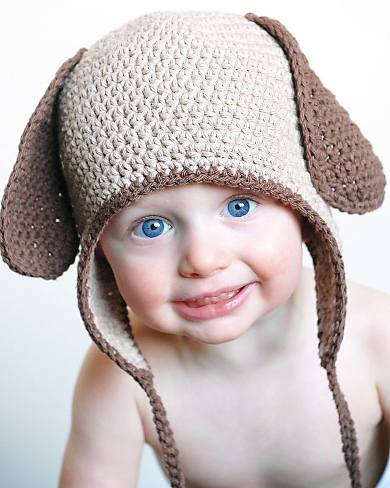 Doggy Earflap Crochet Hat Pattern Instant DownloadPermission to sell all finished products image 4