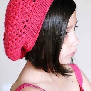 The Slouch Crochet Hat Pattern Instant DownloadPermission to sell all finished products image 1