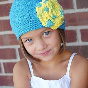 Gracie Hat Crochet Pattern Instant Download Permission to sell all finished products image 1