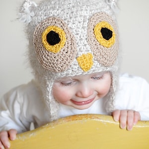 Owl Earflap Hat Crochet Pattern Instant DownloadPermission to sell all finished products image 5