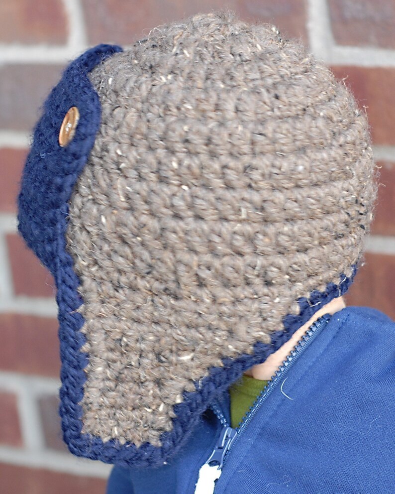 The Bomber Hat Crochet Pattern instant Download permission Etsy