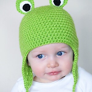 Froggy Earflap Hat Crochet Pattern instant Downloadpermission to Sell ...