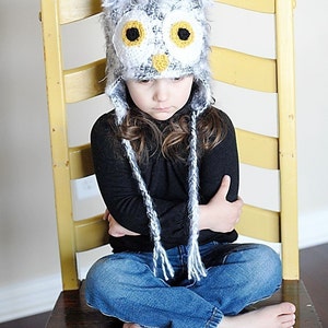 Owl Earflap Hat Crochet Pattern Instant DownloadPermission to sell all finished products image 4