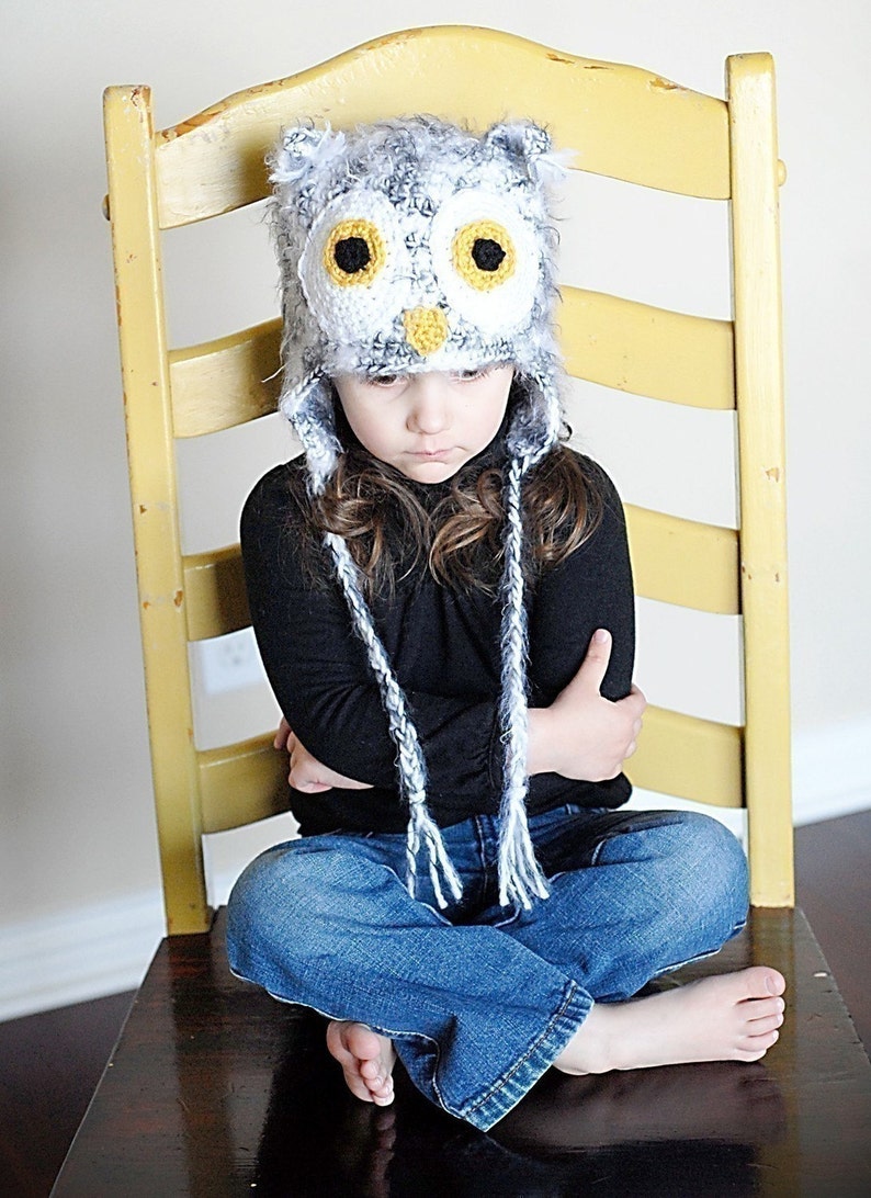 Owl Earflap Hat Crochet Pattern Instant DownloadPermission to sell all finished products image 4