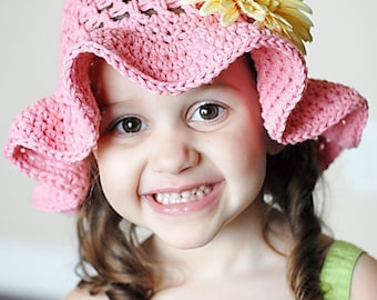 Sofie Floppy Hat Crochet Pattern *Instant Download*(Permission to sell all finished products)