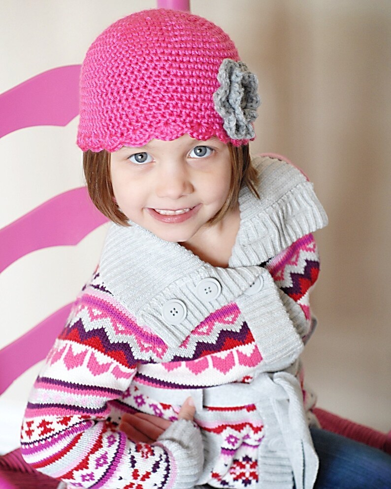 Pretty Shell Cap Crochet Hat Pattern instant Download - Etsy