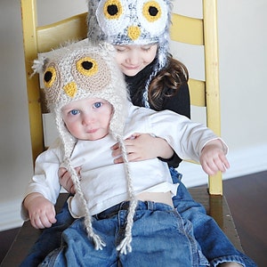 Owl Earflap Hat Crochet Pattern Instant DownloadPermission to sell all finished products image 3
