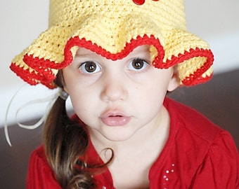 Basic Floppy Hat Crochet Pattern *Instant Download* (Permission to sell all finished products)