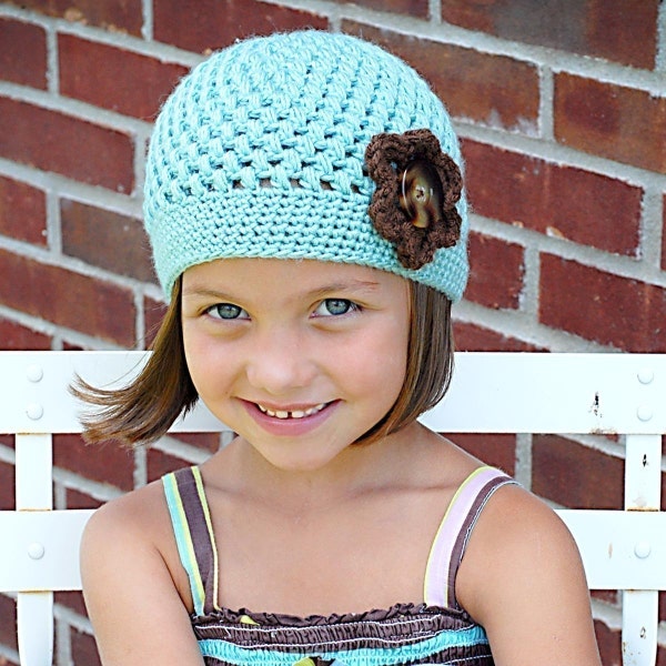 Chloe Cap Crochet Hat Pattern *Instant Download* (Permission to sell all finished products)