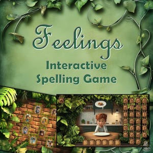 Interactive Feelings Spelling Game: PowerPoint Games, Digital Emotions Vocabulary
