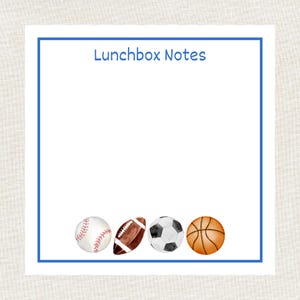 Lunchbox Notes Notepad, Back to School Notepad, Notes for Lunchbox, Lunhcbox Love Notes