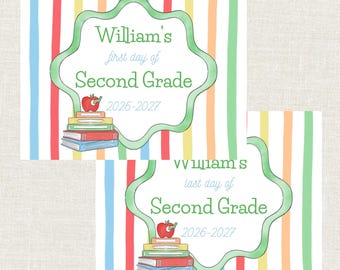 First Day of School Sign Printable, Last Day of School Sign, Back to School Sign, Digital