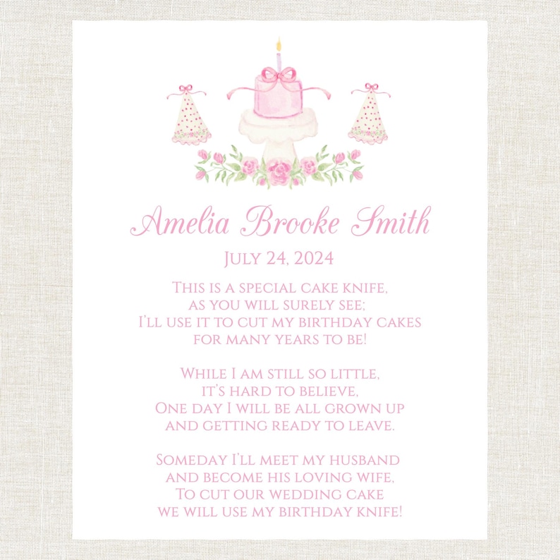 Making Cake First Sign Girls Cake Knife Sign, Birthday Cake Knife Sign, Cake Knife Digital ...