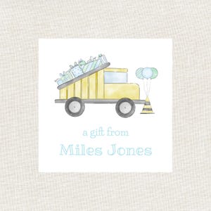 Boys Birthday Gift Tag, Watercolor Gift Tag, Digital Gift Tag, Printable, Enclosure Card