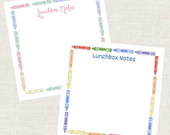 Lunchbox Notes Notepad, Back to School Notepad, Notes for Lunchbox, Lunhcbox Love Notes