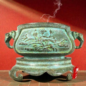 Elephant Copper Burner, Compact Shrine Censer