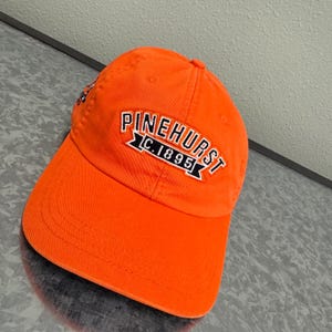 Ahead Extreme Pinehurst Golf Hat Mens OSFM Orange Excellent Adjustable Strapback