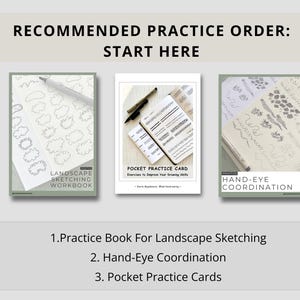 30-Day Sketching Practice Bundle, Printable Practice Books and Cards, Beginner Drawing Exercises image 7