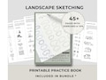 Printable Landscape and People Sketching Book | Beginner Drawing Practice PDF product logo