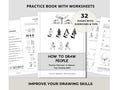How to Draw People | Figure Sketching Practice Book, Printable PDF Workbook, Beginner to Intermediate, Drawing Exercises product logo